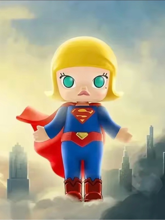 POP MART Other - Pop Mart collab with Warner Brothers featuring Molly as Supergirl!